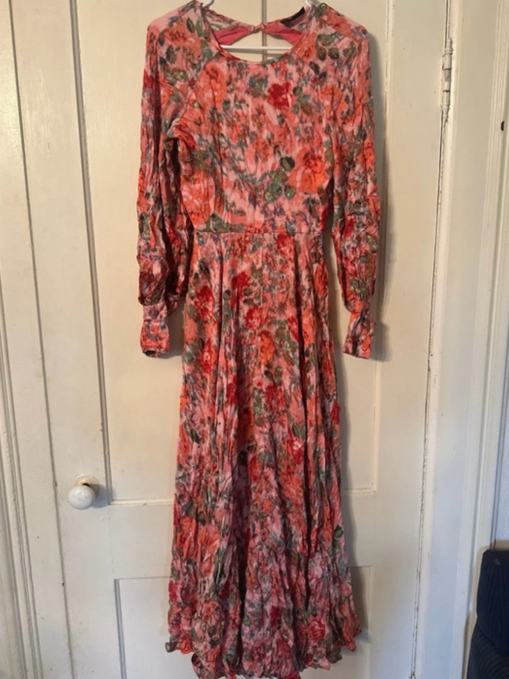 Vici Coral Floral Long Sleeve Maxi Dress